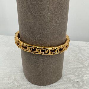 Gold-Tone Chain Link Cuff Bracelet